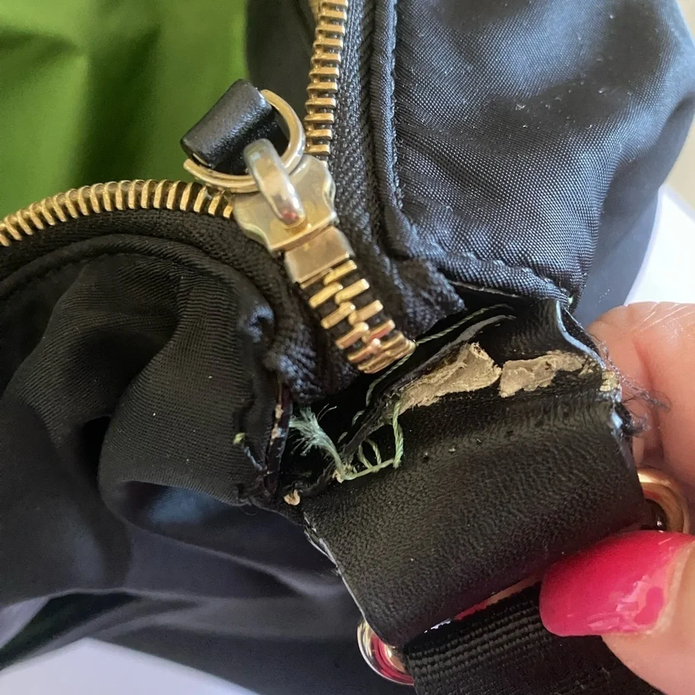kate spade black nylon diaper bag